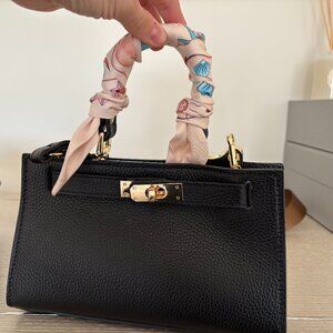 Italian Leather Top Handle Bag
